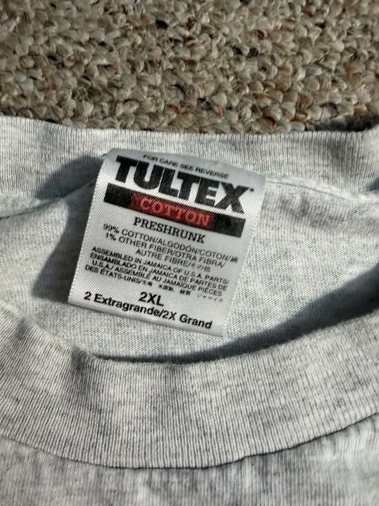 Vintage 90s Tultex Alaska Fly Fishing T-Shirt For The Rich There's Therapy 2XL - Picture 5 of 8